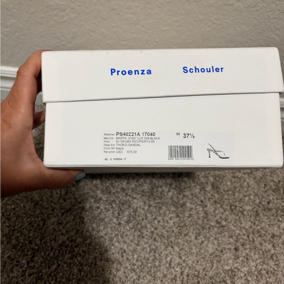 Proenza Schouler Black Leather Strappy Sandals - Picture 8 of 8